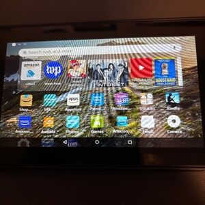 Kindle Fire 7 5th Generation Touch Screen with hard case.